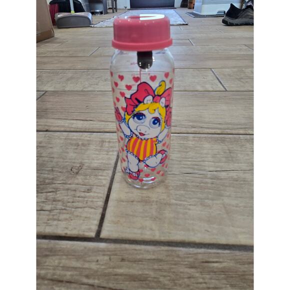 Vintage Baby bottle Miss Piggy VTG Jim Henson's Muppets - Picture 1 of 2